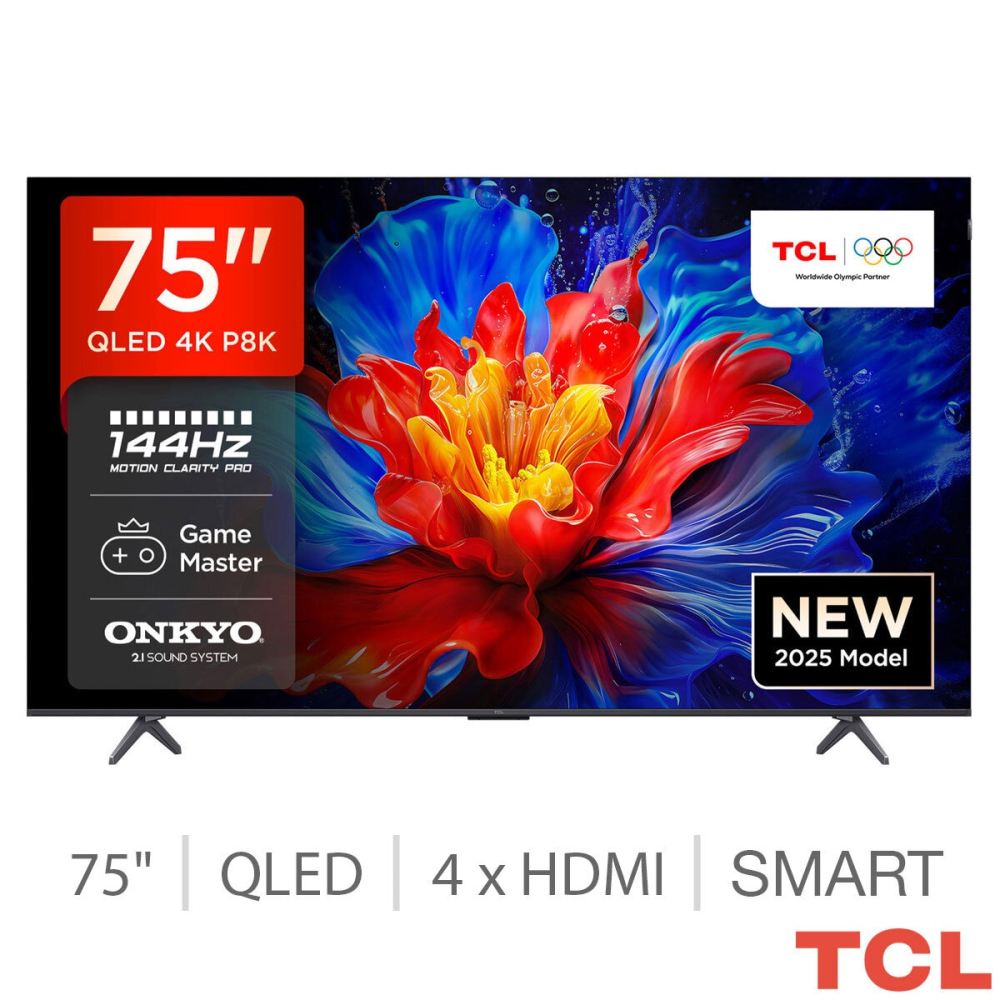 TCL 75P8K-UK 75 Inch QLED TV