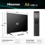 Hisense 75A6QTUK 75 Inch 4K Ultra HD Smart TV - Image 2