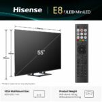 Hisense 55E8QTUK 55 Inch Mini LED HD Smart TV - Image 2