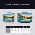 Sony Bravia 3 K43S38BP 43 inch 4K Ultras HD Smart TV - Image 2