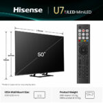 Hisense 50U7QTUK 50 Inch Mini LED HD Smart TV - Image 2