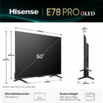Hisense 50E78QTUK PRO 50 Inch QLED HD Smart TV - Image 2