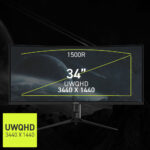 MSI MAG 342CQR E2 180Hz UWQHD Gaming Monitor, 9S6-3DB64H-070 - Image 5