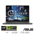 ASUS ROG Zephyrus, AMD Ryzen AI 9, 32GB RAM, 2TB SSD, NVIDIA GeForce RTX 5070 Ti, 14 Inch OLED Gaming Laptop, GA403WR-QS088W