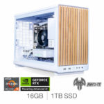 AWD-IT Compact 3, AMD Ryzen 5, 16GB RAM, 1TB SSD , NVIDIA GeForce RTX 5060, Gaming Desktop PC, 04C-F8B-6E6