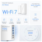 TP-Link Deco BE85 (4-Pack) Tri-Band WiFi 7 Mesh System, 19Gbps, BE19000 - Image 3