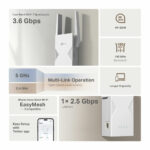 TP Link Dual-band WiFi 7 Range Extender, RE235BE - Image 6