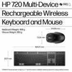 HP Multi-Device Ultra-Fast Rechargeable Wireless Keyboard and Mouse Combo - Image 2