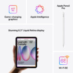 Apple iPad mini A17 Pro 2024, 8.3 Inch, WiFi, 512GB in Purple, MYH33NF/A - Image 39
