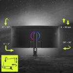 MSI MAG 342CQR E2 180Hz UWQHD Gaming Monitor, 9S6-3DB64H-070 - Image 7