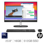 HP, Intel Core Ultra 5, 16GB RAM, 512GB SSD, 23.8 Inch All in One Desktop PC, 24-ca1234na
