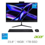 Acer C24-B, Intel Core i5, 16GB RAM, 1TB SSD, 23.8 Inch All in One Desktop PC, DQ.BR8EK.001