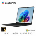 Microsoft Surface Laptop 7 Copilot+ PC, Snapdragon X Elite, 16GB RAM, 512GB SSD, 13.8 Inch Laptop, ZGP-00040