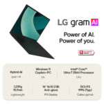 LG gram Copilot+PC, Intel Core Ultra 7, 16GB RAM, 1TB SSD, 16 Inch Laptop, 16Z90TL-G.AU78A1 - Image 2