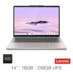 Lenovo Chromebook Plus, MediaTek Ultra, 16GB RAM, 256GB UFS, 14 Inch Laptop, 83MY0004UK