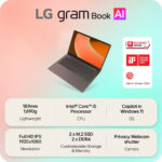 LG gram Book, Intel Core i5, 16GB RAM, 512GB SSD, 15.6 Inch Laptop, 15U50T-G.AA56A1 - Image 2