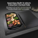Hisense Hi6 HEH6432BSCWF 60cm Induction Hob in Black, For External / Recirculation Ventilation - Image 3