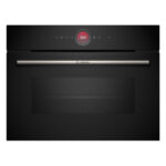 Bosch Series 8 CMG7241B1B, Compact Oven with Microwave Function in Black