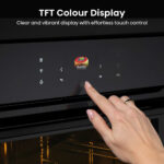 Hisense Hi8 BlackLine BIM4AH8UKWF Built In Electric Single Oven with Microwave, in Jet Black - Image 5
