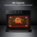 Hisense Hi6 BlackLine BIM45342ADBGUK Built-In Electric Single Oven with Microwave, in Black - Image 2