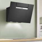 Bosch Series 4, DWK67FN60B, 60cm, Wall Mounted Cooker Hood, A Rated in Black - Image 2