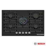 Bosch Series 6 PPQ7A6I40, Tempered Glass 75cm Gas Hob in Black