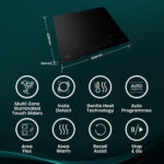 Hisense Hi6 HI6442BSCWF 60cm Induction Hob with Area Flex, in Black - Image 2
