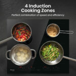 Hisense Hi6 HI6442BSCE 60cm Electric Induction Hob with Area Flex, in Black - Image 3