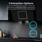 Hisense Hi6 CH10IN14BBUK 100cm Chimney Cooker Hood, A Rated in Black Glass - Image 5