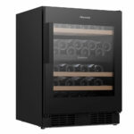 Hisense RW3N122GSLF, 46 Bottle Freestanding, Dual Zone Wine Cooler in Black - Image 5