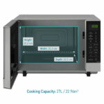 Panasonic 27 Litre 1000W Solo Microwave in Silver, NN-SF464MBPQ - Image 5