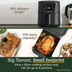 Cuisinart Compact Max Air Fryer 7.6L in Black, AFS80BLU - Image 2