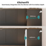 Hisense KitchenFit 5i Series WD5I1245BWR, 12kg/ 8kg Washer Dryer, D Rated in White - Image 4