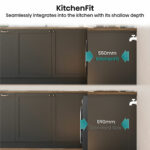 Hisense KitchenFit 5i Series WD5I1045BBQ, 10.5kg / 6kg Washer Dryer, D Rated in Black - Image 5