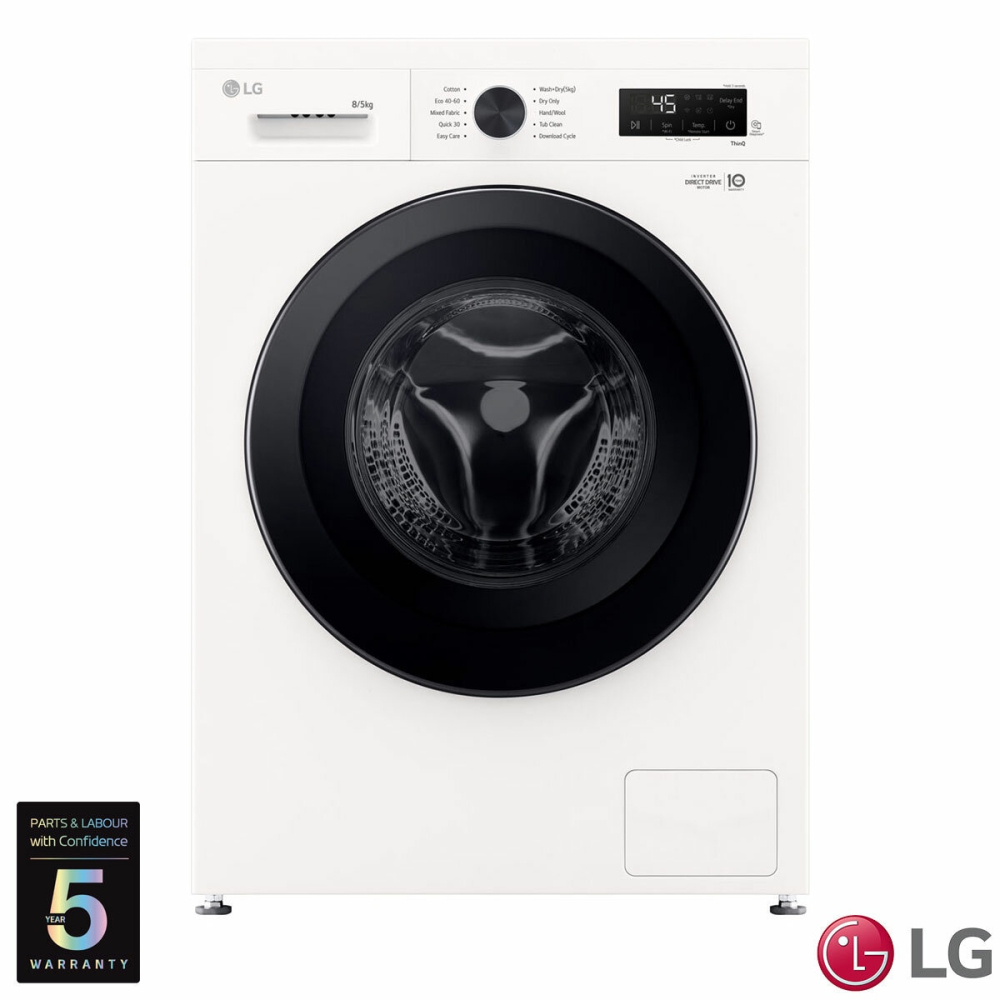 LG W4X1085NWK 8/5kg, Washer Dryer, E Rated in White