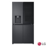 LG GMG96CRAFT Side By Side Fridge Freezer, E Rated, in Black Brushed Steel