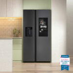 Samsung RS90F66BEFEU, Side by Side Fridge Freezer, E Rated in Black - Image 2