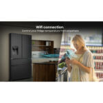 Hisense RF728N4SBFE, French Door Fridge Freezer, E Rated in Black - Image 2