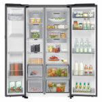 Samsung Bespoke RS80F66KBFEU Side by Side Fridge Freezer, B Rated in Black - Image 2