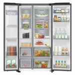 Samsung Series 6, SpaceMax RS70F64KETEU 640L Side by Side Fridge Freezer, E Rated in Silver - Image 2