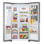 LG GSXE81PYBD Side by Side Fridge Freezer with InstaView, D Rated in Silver - Image 2