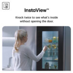 LG GSXE81PYBD Side by Side Fridge Freezer with InstaView, D Rated in Silver - Image 4