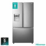 Hisense RF793N4SASE, French Door Fridge Freezer E Rating in Stainless Steel