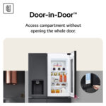 LG GSJC40EPPE Multidoor Fridge Freezer, E Rated in Black - Image 3