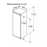 Bosch Series 4, KIR81VFE0G Fully Integrated Fridge, E Rated - Image 3