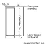 Bosch Series 4, KIR81VFE0G Fully Integrated Fridge, E Rated - Image 4