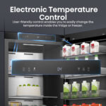 Hisense RL5K370GSFC KitchenFit Upright Fridge, C Rated in Black Steel - Image 5