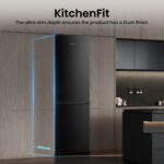 Hisense RB5K330GSFC KitchenFit Fridge Freezer, C Rated in Black Steel - Image 3