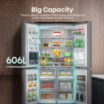 Hisense RQ758N4SWSE, Pureflat Multi Door Fridge Freezer, E Rated in Silver - Image 3