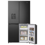 Hisense RQ758N4SWFE, Multi Door Fridge Freezer, E Rated in Black - Image 2